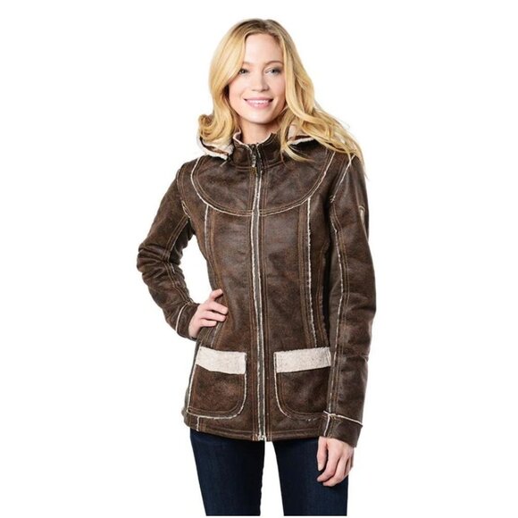 Kuhl Jackets & Blazers - NWT Kuhl Dani Sherpa Lined Jacket Brown MSRP$299 Brown Women's Small
